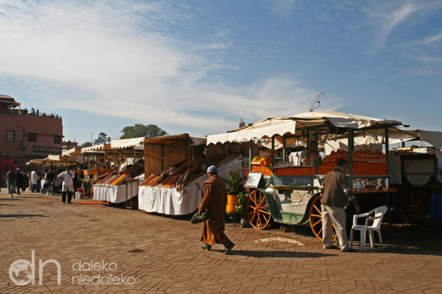 Plac Dżemaa el-Fna w Marrakeszu