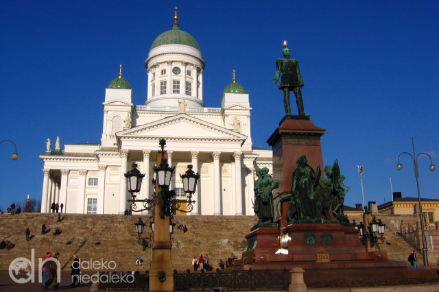 Katedra luterańska i pomnik cara Aleksandra II