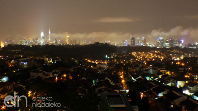 Panorama Kuala Lumpur nocą