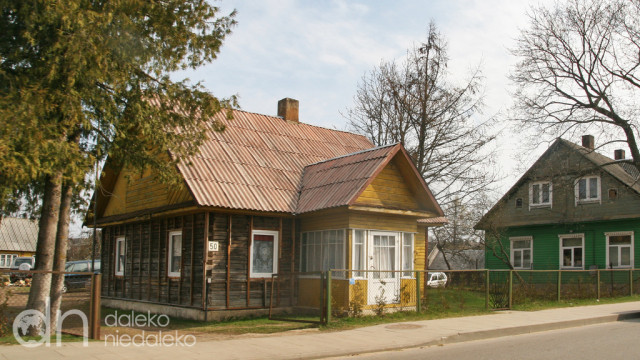 Drewniany dom na Litwie