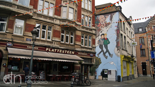 Mural komiksowy w Brukseli
