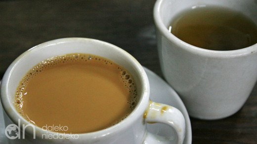 Herbata z mlekiem i zielona herbata