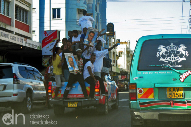 Kampania wyborcza na ulicach Mombasy