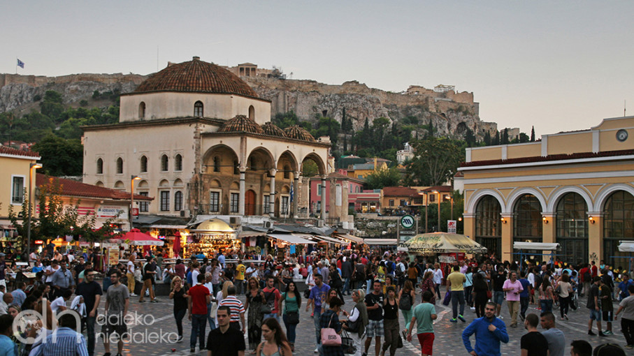 Plac Monastiraki w Atenach
