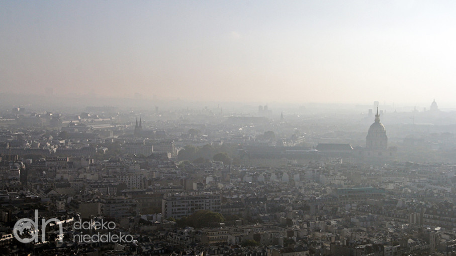 Widok na Montmartre z Wieży Eiffla